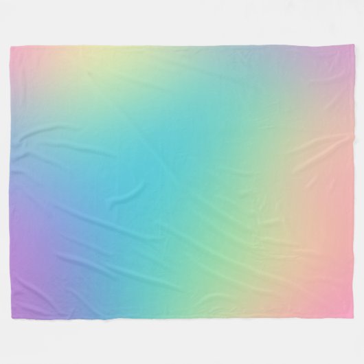 Gorgeous Rainbow Gradient Fleecedecke (Vorderseite (Horizontal))
