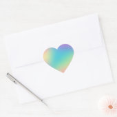 Gorgeous Rainbow Gradient Herz-Aufkleber (Umschlag)