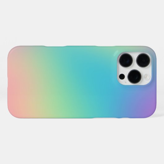 Gorgeous Rainbow Gradient iPhone Hülle (Rückseite (Horizontal))