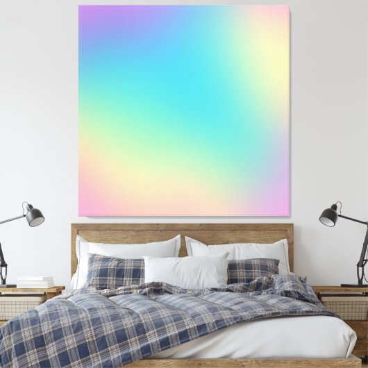 Gorgeous Rainbow Gradient Leinwanddruck (Insitu (Schlafzimmer))