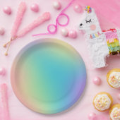 Gorgeous Rainbow Gradient Pappteller (Party)