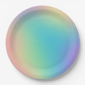Gorgeous Rainbow Gradient Pappteller (Vorderseite)