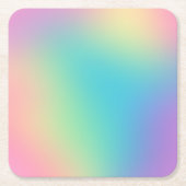 Gorgeous Rainbow Gradient Rechteckiger Pappuntersetzer (Vorderseite)