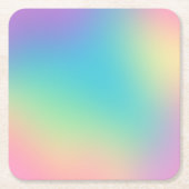 Gorgeous Rainbow Gradient Rechteckiger Pappuntersetzer (Vorderseite)