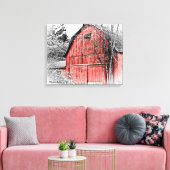 Gorgeous Red Barn Leinwanddruck (Insitu (Wohnzimmer))