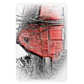 Gorgeous Red Barn Magnet (Vertikal)