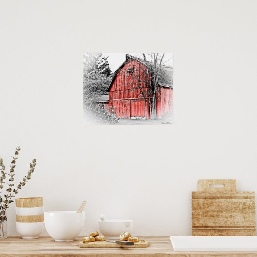 Gorgeous Red Barn Poster (Küche)