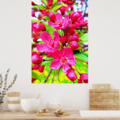 Gorgeous Red Barron Crabapple Foto Poster (Küche)