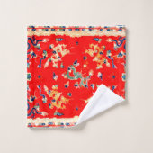 Gorgeous Red Dragon Badhandtuch Set (Waschlappen)