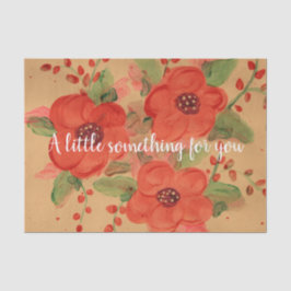 Gorgeous Red Floral Seidenpapier