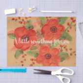 Gorgeous Red Floral Seidenpapier (Handwerk)