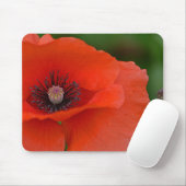 Gorgeous Red Poppy Mousepad (Mit Mouse)
