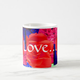 Gorgeous Red Rote Rose IV Verwandlungstasse
