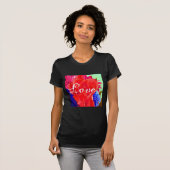 Gorgeous Red Rote Rose T-Shirt (Vorne ganz)