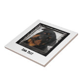 Gorgeous Rottweiler Dog personalisiert Fliese (Seite)