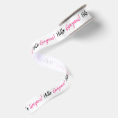 "Gorgeous" Satinband (Rückseite)