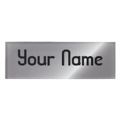 Gorgeous Silver Sheen Namenschild (Vorderseite)