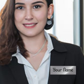 Gorgeous Silver Sheen Namenschild