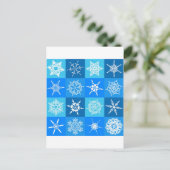 GORGEOUS SNOWFLAKES POSTKARTE (Stehend Vorderseite)