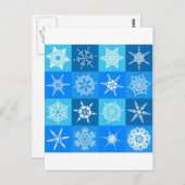 GORGEOUS SNOWFLAKES POSTKARTE (Vorne/Hinten)