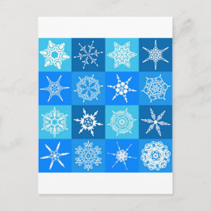 GORGEOUS SNOWFLAKES POSTKARTE