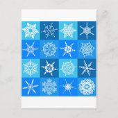 GORGEOUS SNOWFLAKES POSTKARTE (Vorderseite)