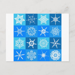 GORGEOUS SNOWFLAKES POSTKARTE