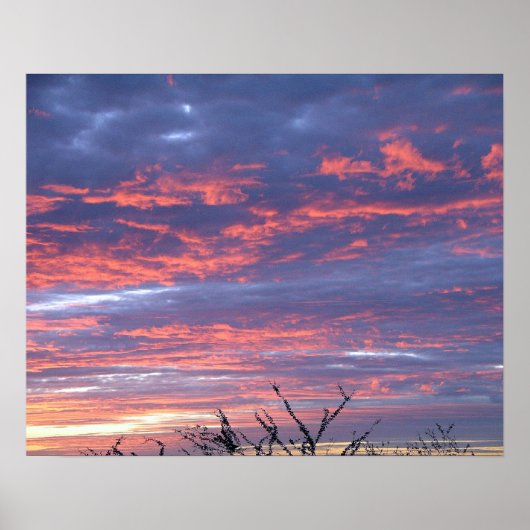 Gorgeous Sunset Sky Poster (Vorne)