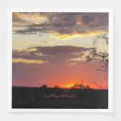 Gorgeous Sunset Texas Hill Country Serviette (Vorderseite)