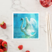 Gorgeous Swan Paper Napkins Serviette (Beispiel)