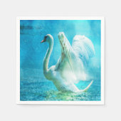 Gorgeous Swan Paper Napkins Serviette (Vorderseite)