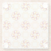 Gorgeous Symmetrische Blume Untersetzer (Rückseite)