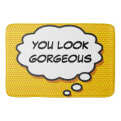 GORGEOUS Think Bubble Fun Comic Book Badematte (Vorderseite)