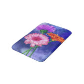 Gorgeous Three Color Gerberas Bath Mat Badematte (Schrägansicht)
