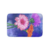 Gorgeous Three Color Gerberas Bath Mat Badematte (Vorderseite)