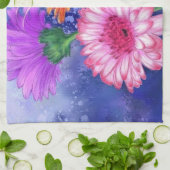 Gorgeous Three Color Gerberas Kitchen Towel Geschirrtuch (Gefaltet)