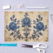Gorgeous Toile de Jouy im Alter Seidenpapier (Handwerk)
