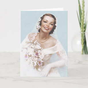 Gorgeous Vintage Braut, Blau Karte