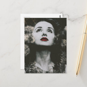 Gorgeous Vintage-Frau Faux-Vintage-Fotografie Postkarte