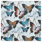 Gorgeous Watercolor Morpho Butterfly Artwork Stoff (Nahaufnahme)