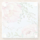 Gorgeous Watercolor Peonies Untersetzer (Rückseite)