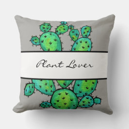 Gorgeous Watercolor Prickly Cactus Kissen