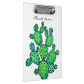 Gorgeous Watercolor Prickly Cactus Klemmbrett (Rechts)