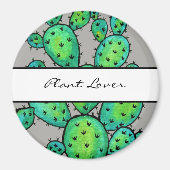 Gorgeous Watercolor Prickly Cactus Magnet (Vorne)