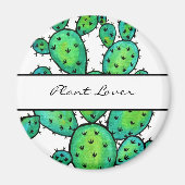 Gorgeous Watercolor Prickly Cactus Magnet (Vorne)