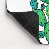 Gorgeous Watercolor Prickly Cactus Mousepad (Ecke)