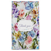 Gorgeous Whimsical Floral Kleine Geschenktüte (Rückseite)