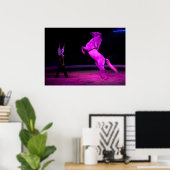 Gorgeous White Circus Horse Poster (Heimbüro)