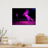Gorgeous White Circus Horse Poster (Küche)