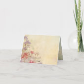 Gorgeous Wild Blume Elegante Hochzeit Dankeskarte (Rückseite)